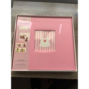 NEW Hallmark Its a Girl Instant Scrapbook Album Pink 20 Page Kit with Refill